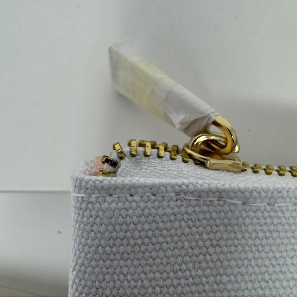 MARC JACOBS 🌼 Daisy Love 🌼 NEW Canvas & Rose Gold MAKEUP Cosmetics Bag /Pouch